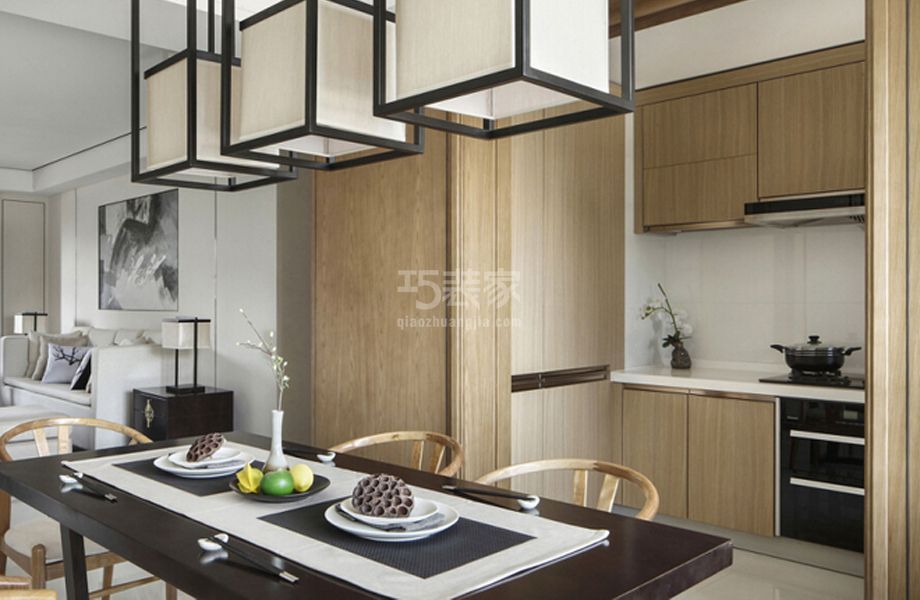 -人济山庄100平米新中式风格设计方案