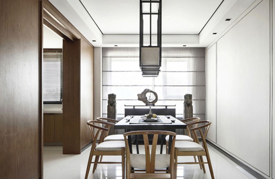 -人济山庄100平米新中式风格设计方案