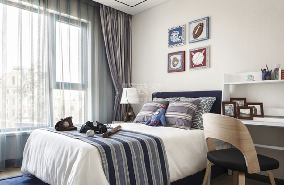 -人济山庄100平米新中式风格设计方案