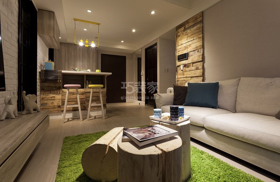 金鑫苑42平米简约风格设计方案