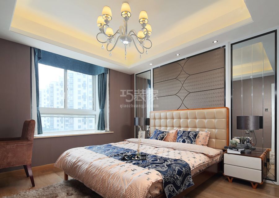 卧室-金色漫香林101平米简约风格设计方案