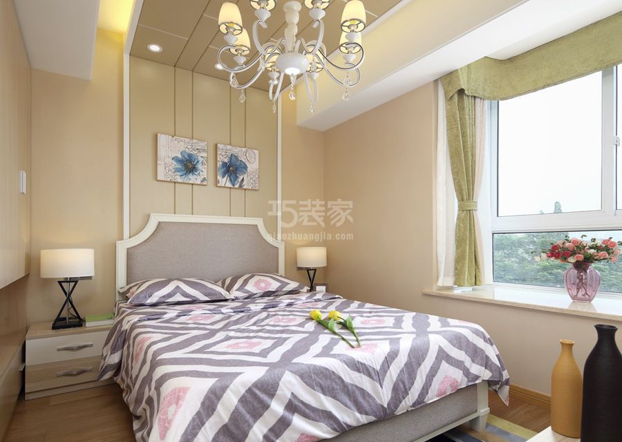 卧室-金色漫香林101平米简约风格设计方案
