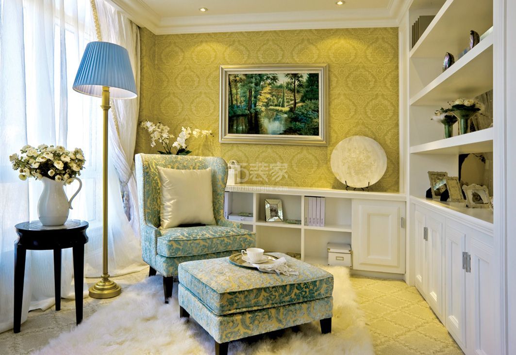 世嘉光织谷123㎡地中海设计案例