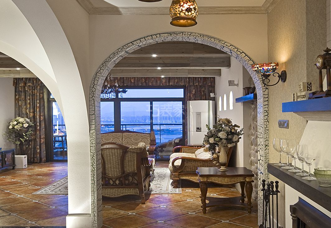 -荣盛花语城97㎡美式设计案例