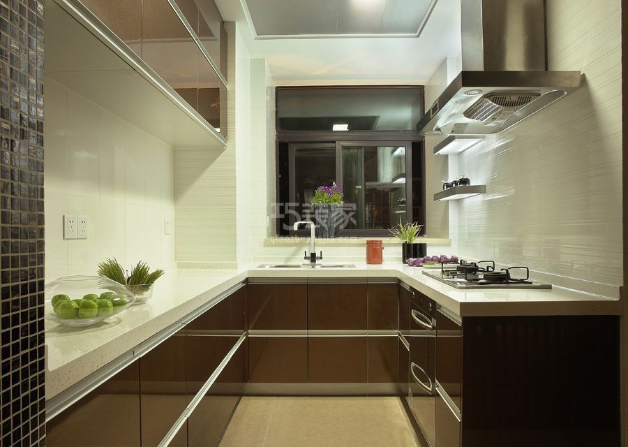 厨房-华侨城135平米简约风格设计方案