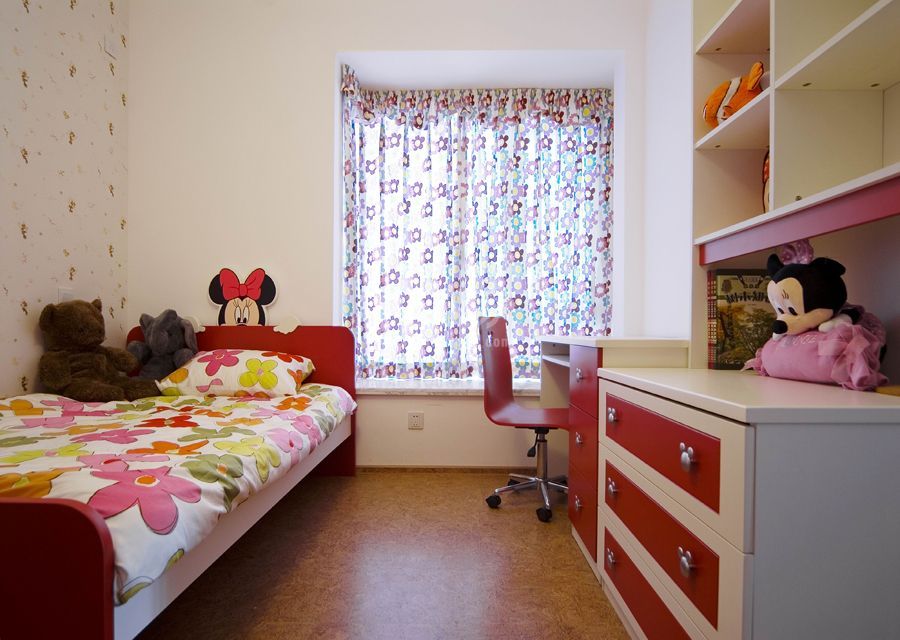 儿童房-华腾园119平米简约风格设计方案
