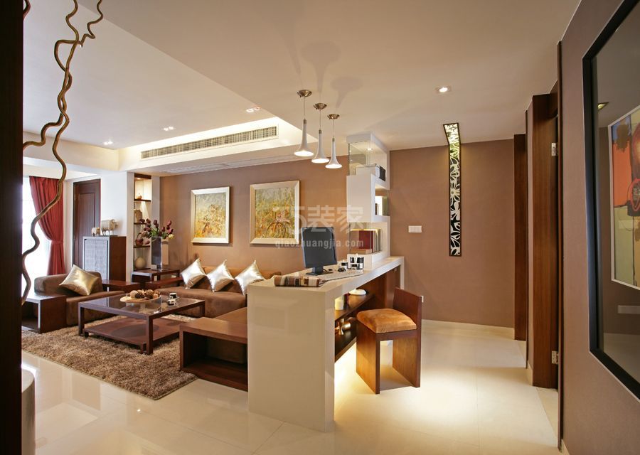 客厅-碧桂园142平米简约风格设计方案