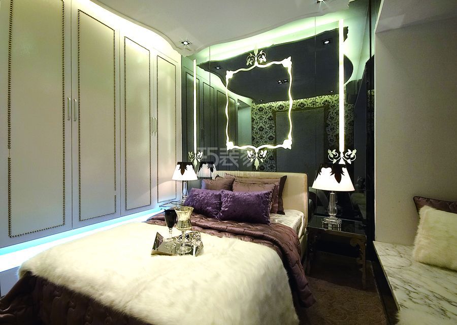 卧室-天时名苑123平米新奢华风格设计方案