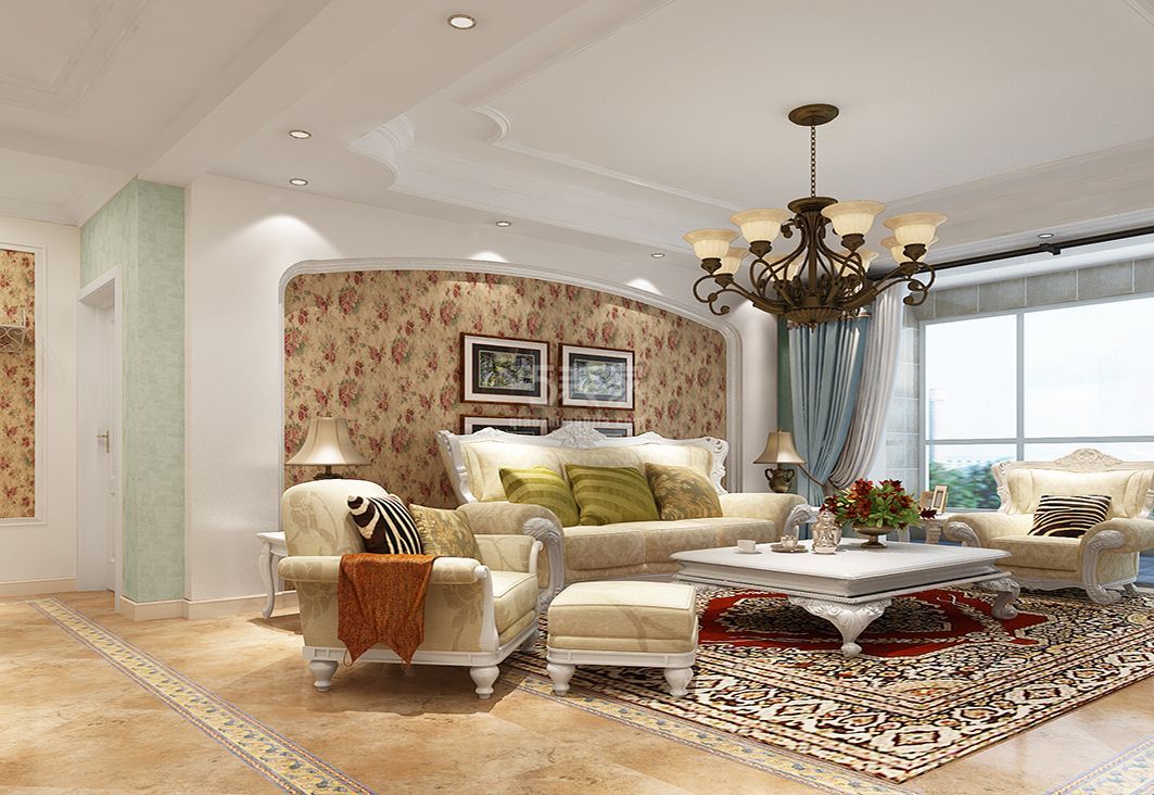 融域嘉园104㎡地中海设计案例