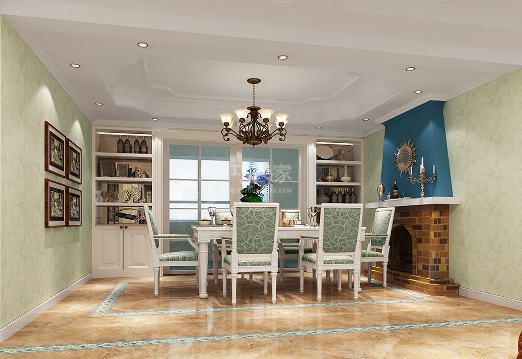 融域嘉园104㎡地中海设计案例