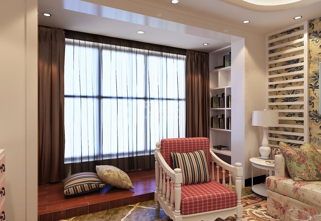 蓝光星华海悦城104㎡地中海设计案例