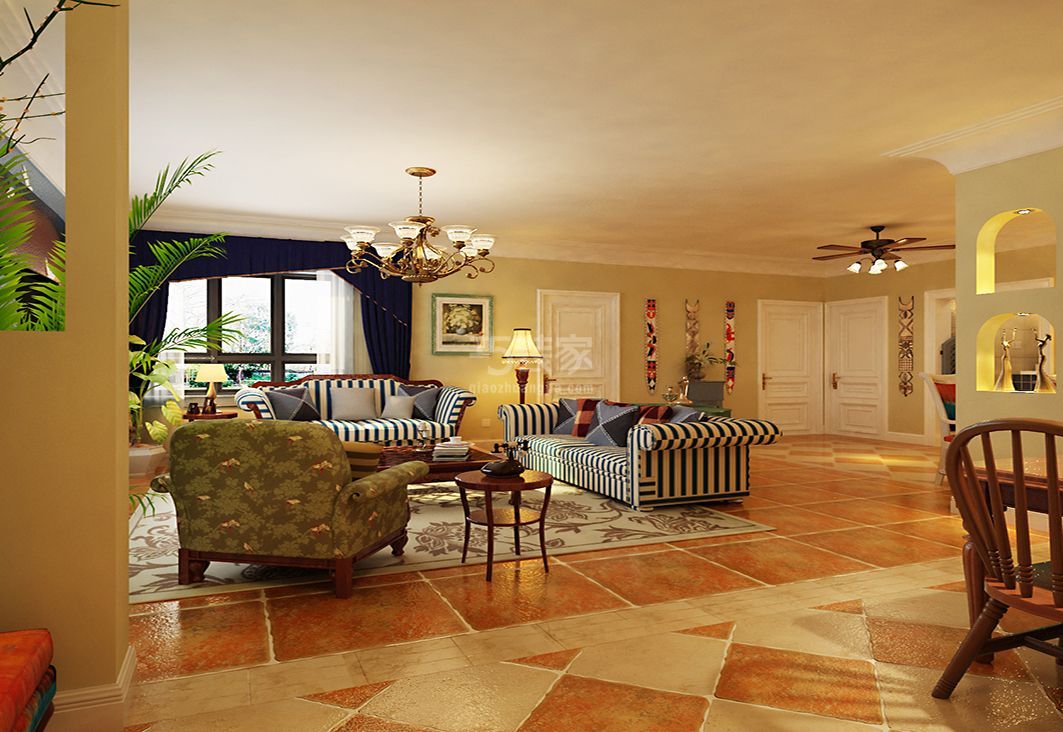 易构空间103㎡地中海设计案例