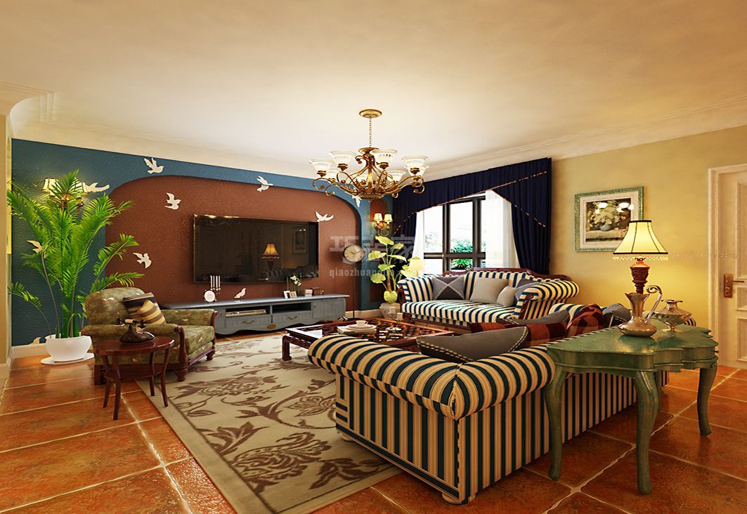 易构空间103㎡地中海设计案例