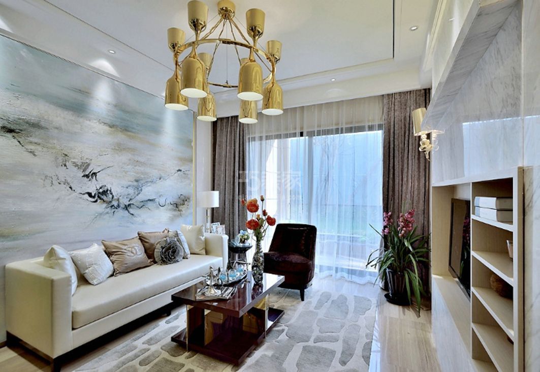 彩虹城四区80平米现代设计方案