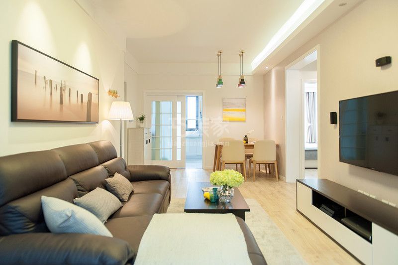 双兴小区80平米现代简约风格设计方案