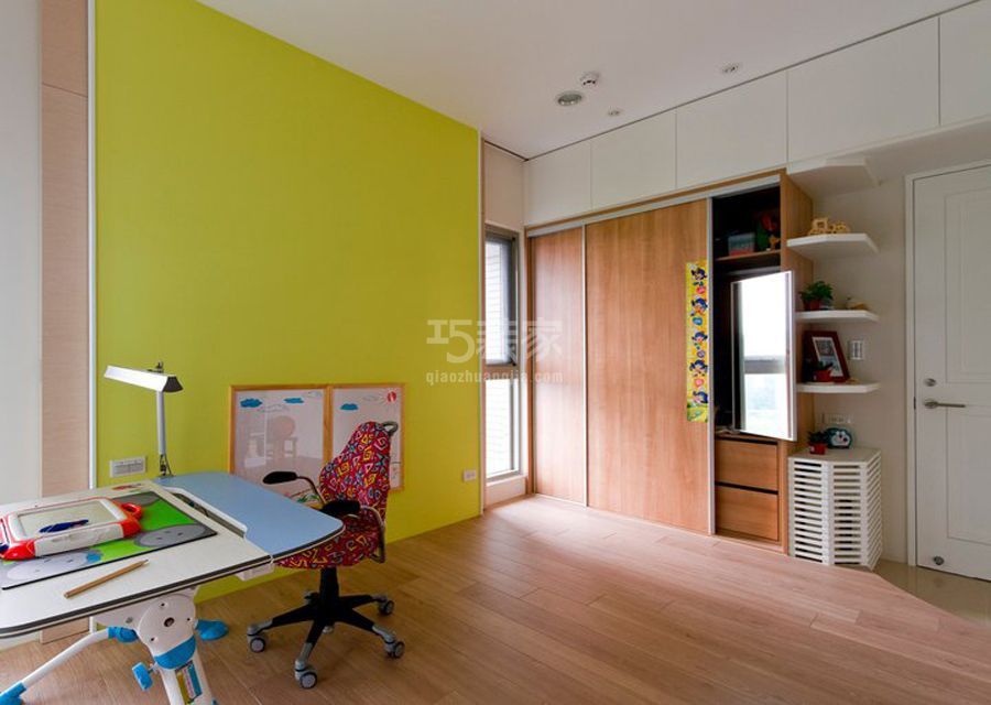 儿童房-兴隆家园98平米简约风格设计方案