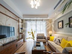 沁春家园130平新中式风格设计方案
