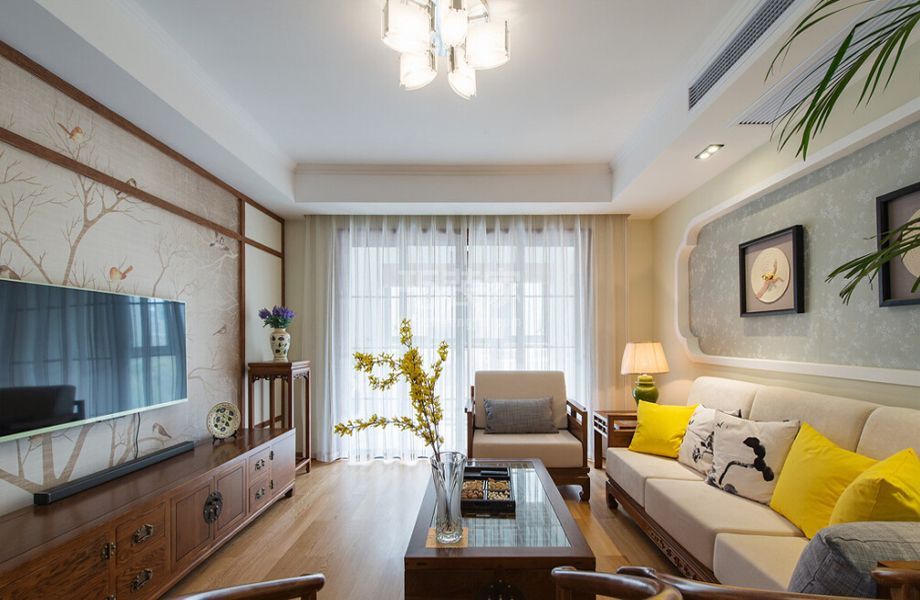 -沁春家园130平新中式风格设计方案