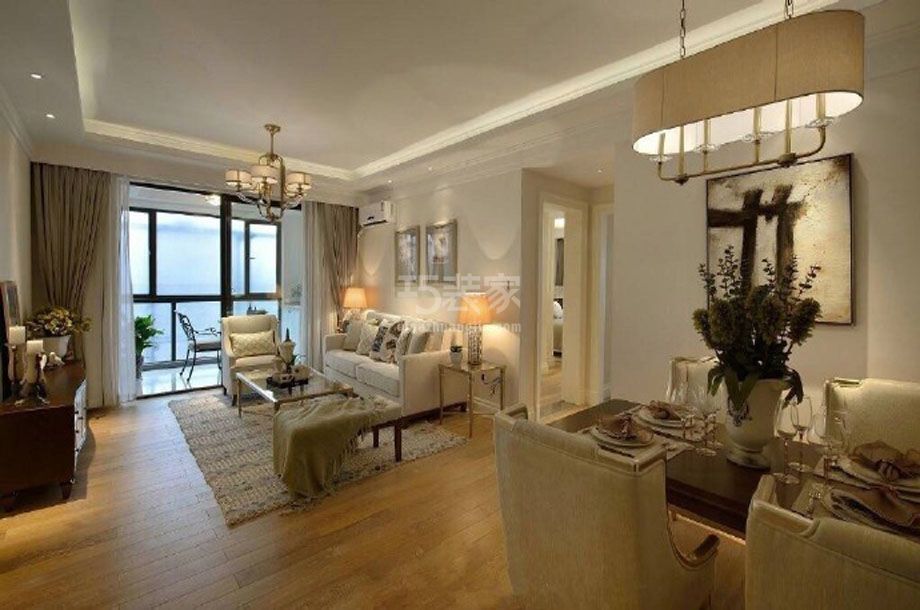 -新康园110平美式摩登风格设计方案