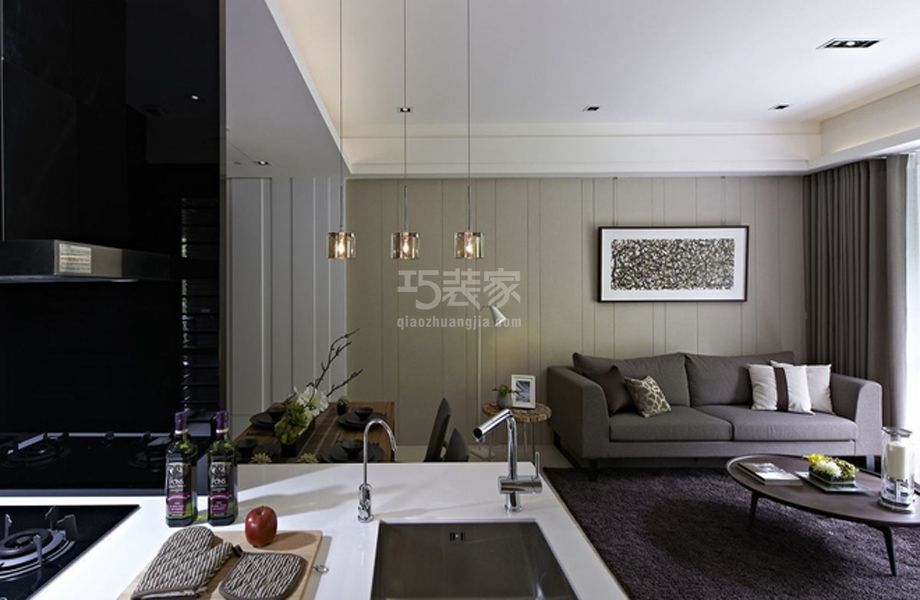 香河园中里96平米现代简约风格设计方案