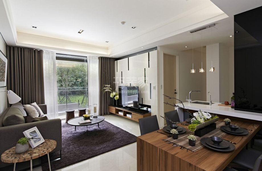 香河园中里96平米现代简约风格设计方案