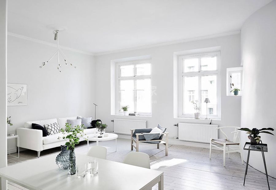 -海淀区65平米北欧风格设计案例