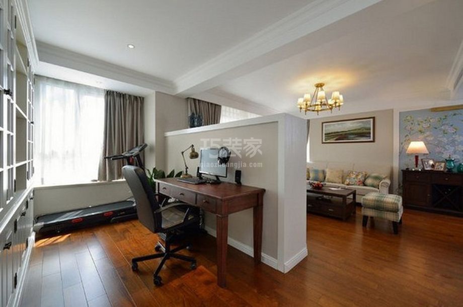 水岸庄园49.9平混搭风格设计方案