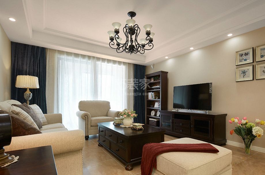 京旺家园87平混搭风格设计方案