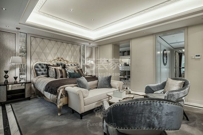 卧室-鲁能泰山别墅340平米欧式风格设计方案