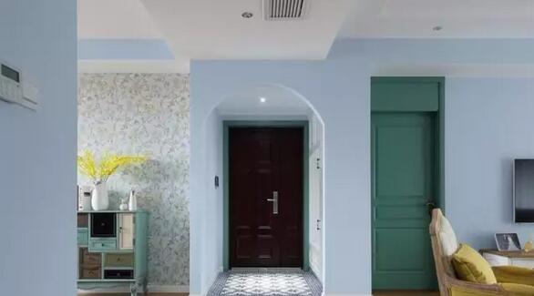 140平简约清新蓝色混搭风格婚房