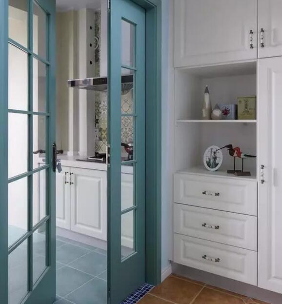 140平简约清新蓝色混搭风格婚房